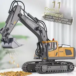 Rc Excavator 2.4g Outdoor Wireless Simulation Electric Children's Large Excavation Large Construction Vehicle Cross-border Toys