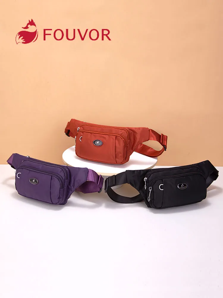 Fouvor Waist Pack Waterproof For Women Travel Casual Small 2024 New Fanny Packs Ladies Multi-Pockets Crossbody Nylon Bag 2786-21