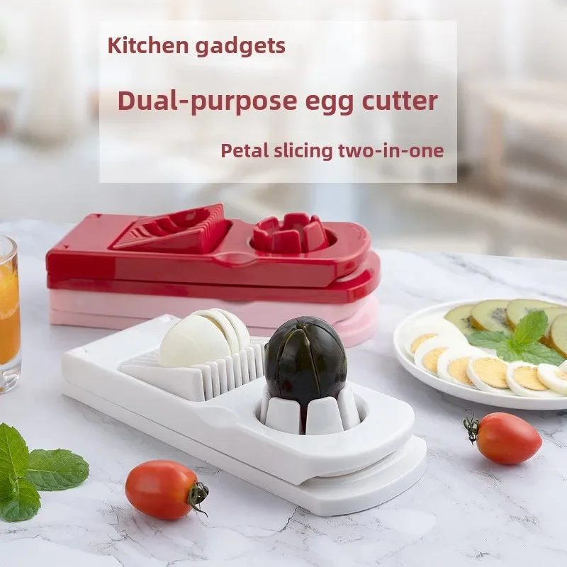 2 - in - 1 Egg Slicer, 304 Stainless Steel Wires,Multifunctional Slice & Dice Eggs, Food - Grade ABS, Easy - Clean Kitchen Tool