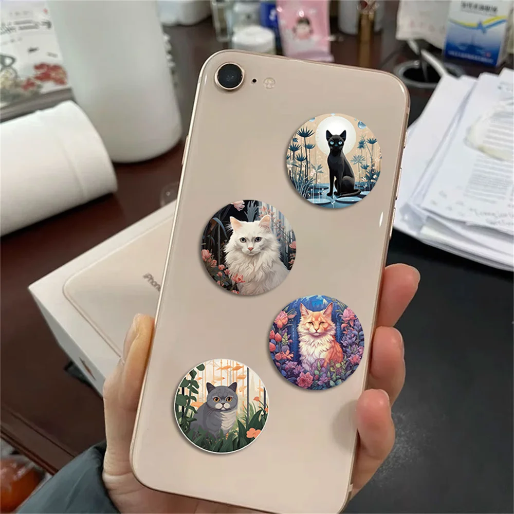 50pcs Vintage Retro Realistic Cat Stickers Pack Stationery Ipad Phone Suitcase Laptop DIY Sticker Handmade Journaling Materials