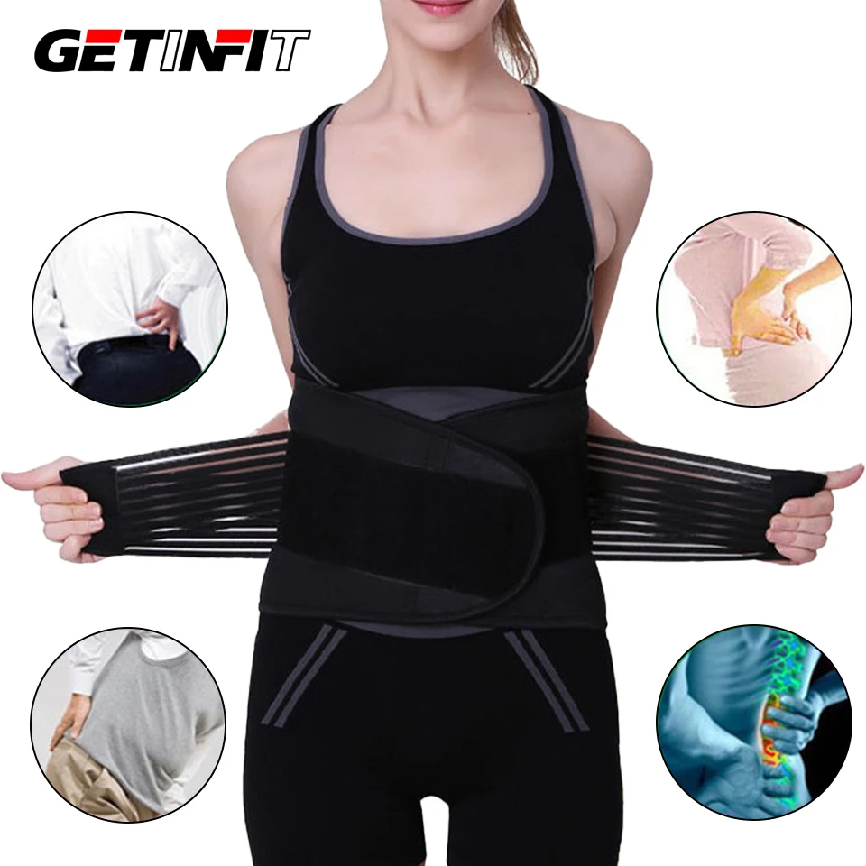 

Double Pull Back Lumbar Support Belt Waist Orthopedic Corset Plus Spine Decompression Waist Trainer Brace Back Waist Pain Relief