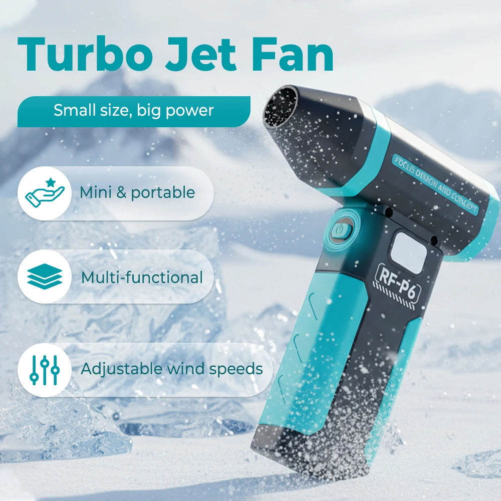 

Мощный воздуходувка 450000 об/мин, бесщеточный жестокий вентилятор, сильный ветер, 53 м/с, турбоструйный вентилятор, перезаряжаемый вентилятор типа C, автомобильный пневматический пистолет