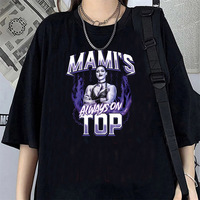 Rhea Ripley t shirt women Pop Culture Gothic streetwear Vintage t shirt Psychedelic Graphic graphic harajuku women University