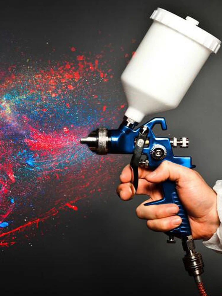 Pneumatic Pressure Micro Spray Gun Automotive Furniture Paint Decoration Spray Tool Model Making Commercial Manufacturing Kit