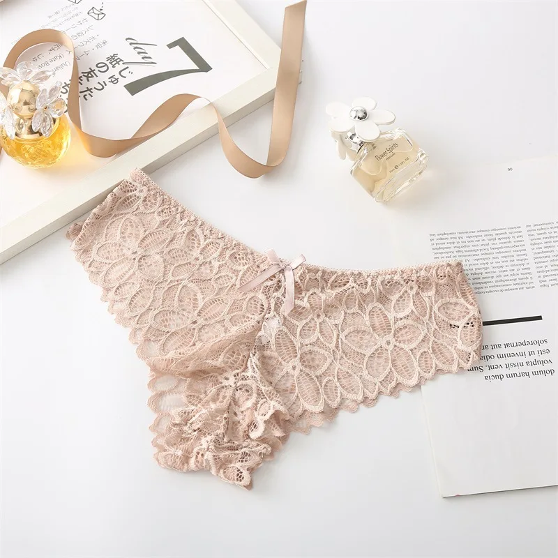 3Pcs/Set Sexy Panties Lace Briefs Women Fashion Sexy Lingerie Women\'s Underpants Low Waist Panty Intimates High Cut Underwear