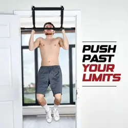 Doorway Pull Up Bar Chin Up Bar Hangable Door Frames Exercise Single Bar Adjustable Length for Strength Training Home Gym