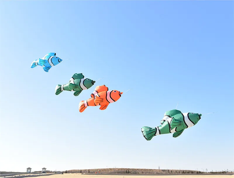 free shipping led fish kite for adults professional kite inflatable games outdoor flying toys windsocks kite paragliding fun koi