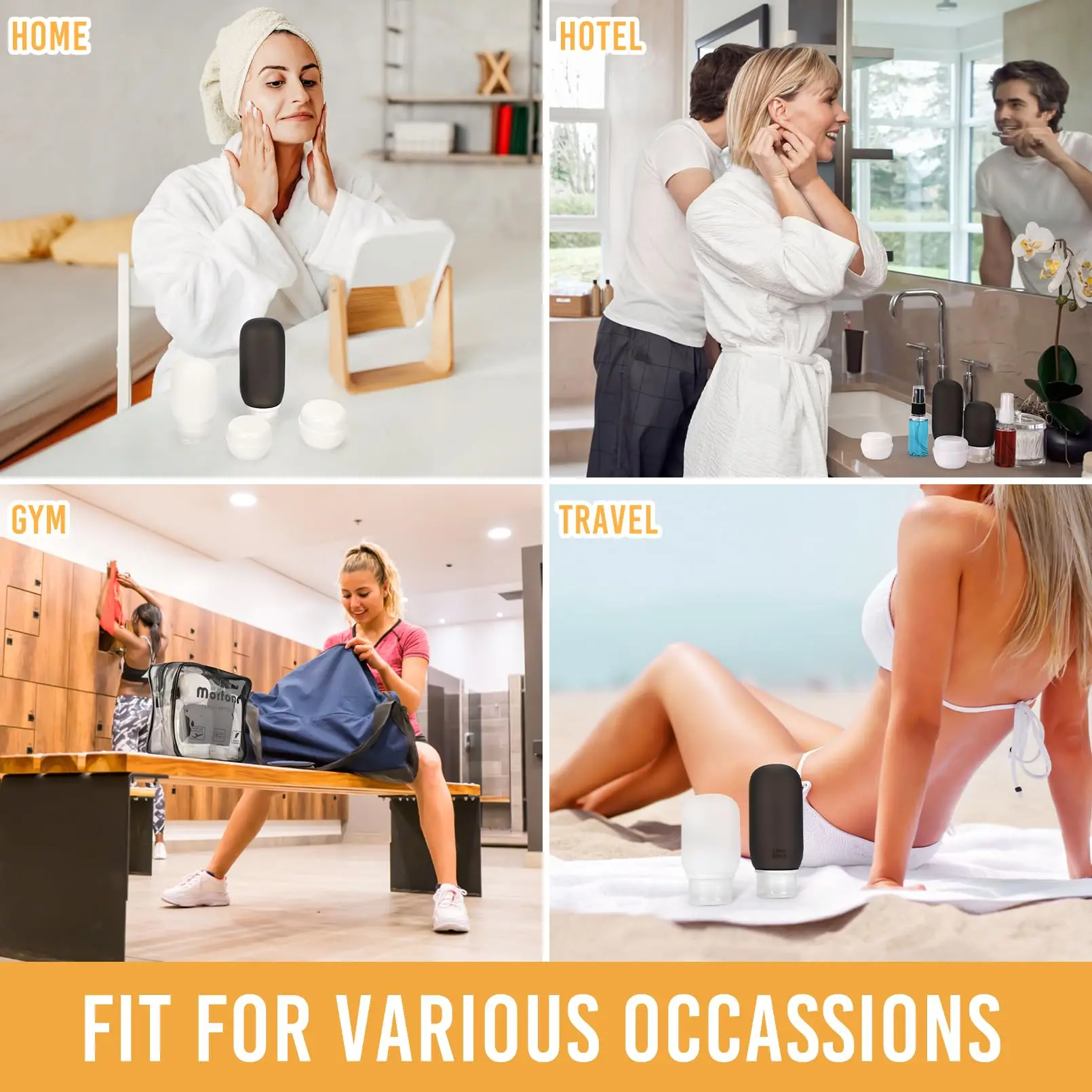13pcs Travel Bottle Set, Split Bottle,Suitable for Bathing Products, Travel Container Leak Proof, Compressible Accessories