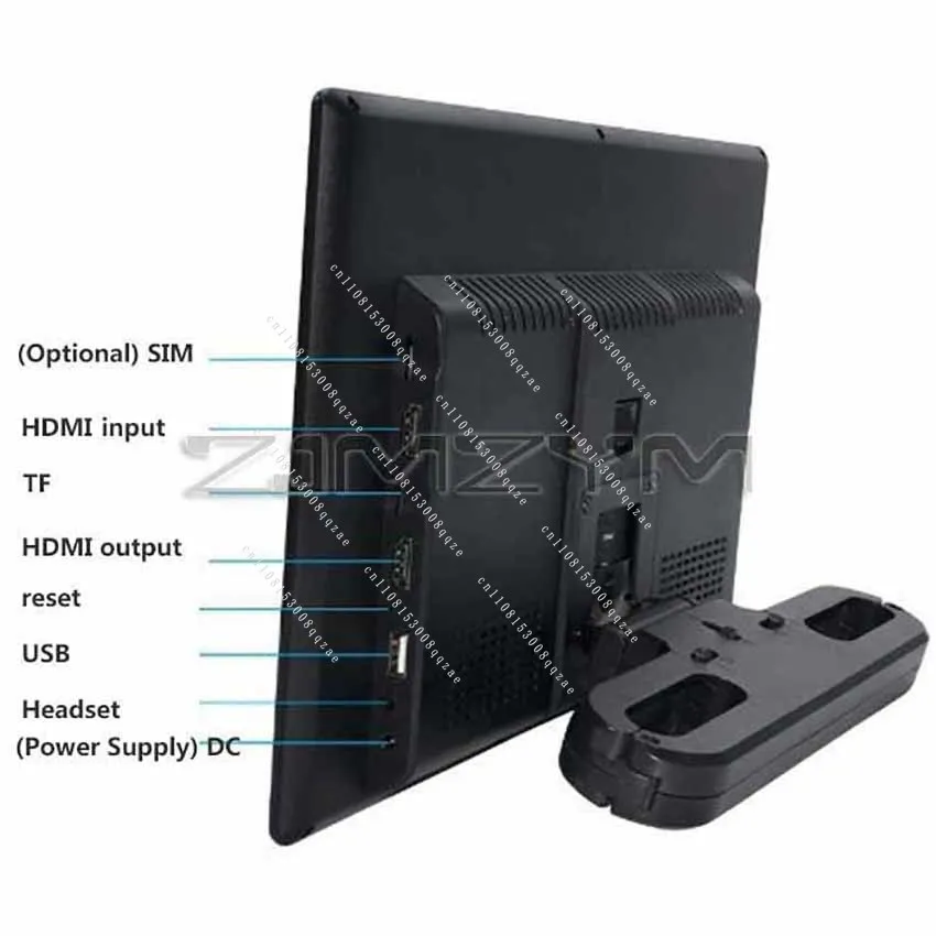 Headrest TV Car 13.3 Inch Monitor Carplay Android 11.0 Auto Tablet Touch Screen WiFi/Bluetooth/USB/SD/HDMI in Out FM MP5 Upgrade