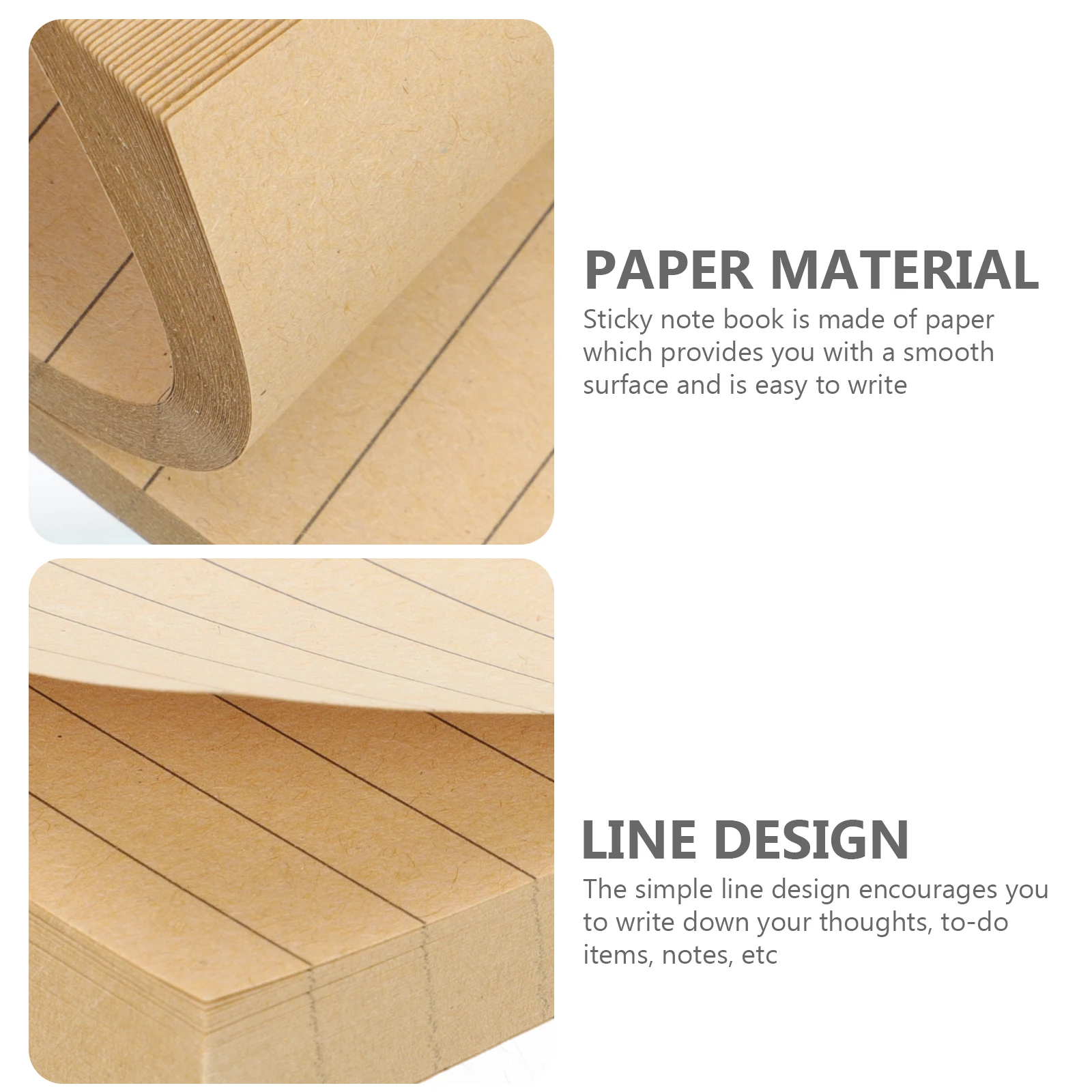 12 Pcs Creative Paper Simple Design Daily Notes Adhesive Pads Students Office Supplies Notebooks