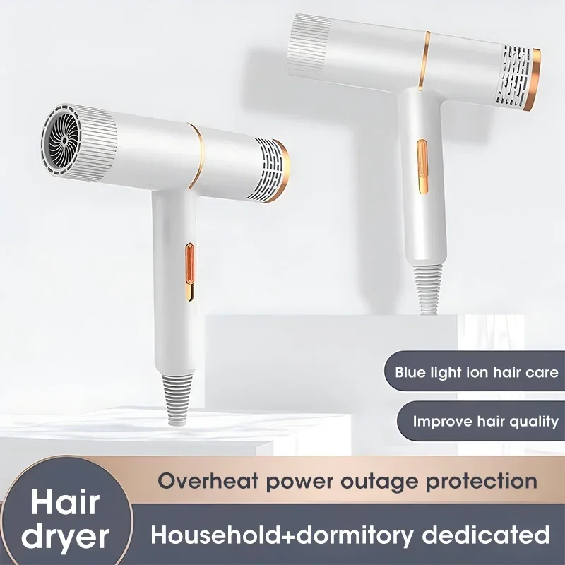 Negative Ionic Hair Dryer Strong Wind Salon Dryer Hot Air and Cold Air Wind Professional Hammer Blower Dry Electric Hair Dryer