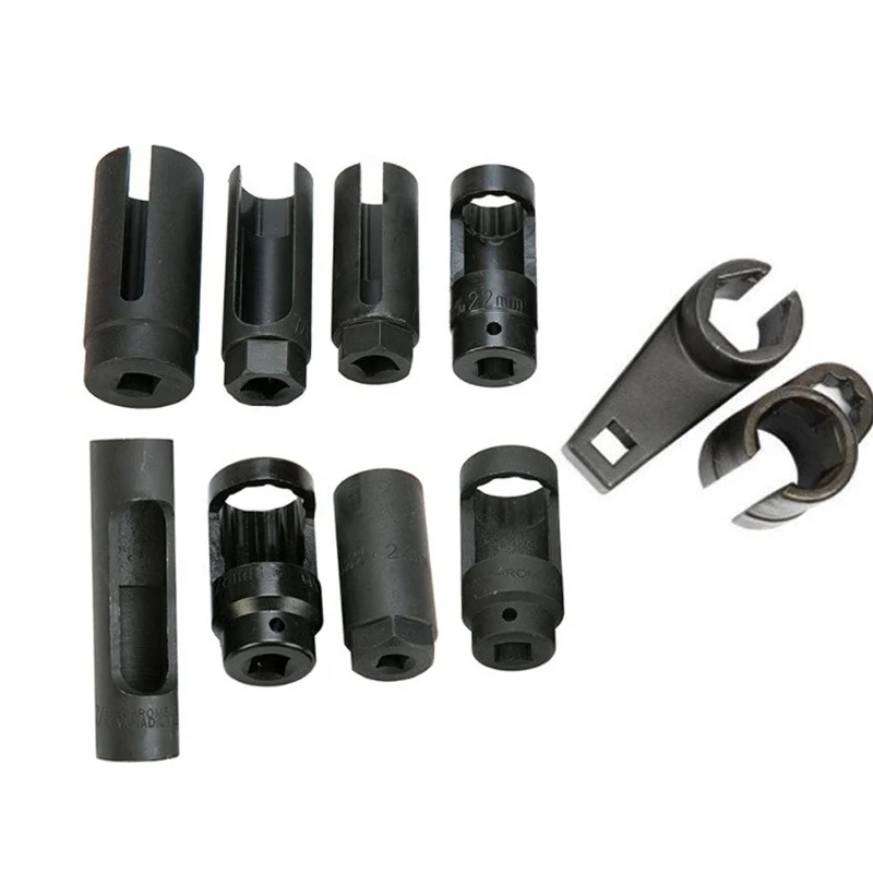 10pcs Oxygen sensor socket kit/O2 sensor quick removal of wrench/High quality CRV sensor installation and removal tool