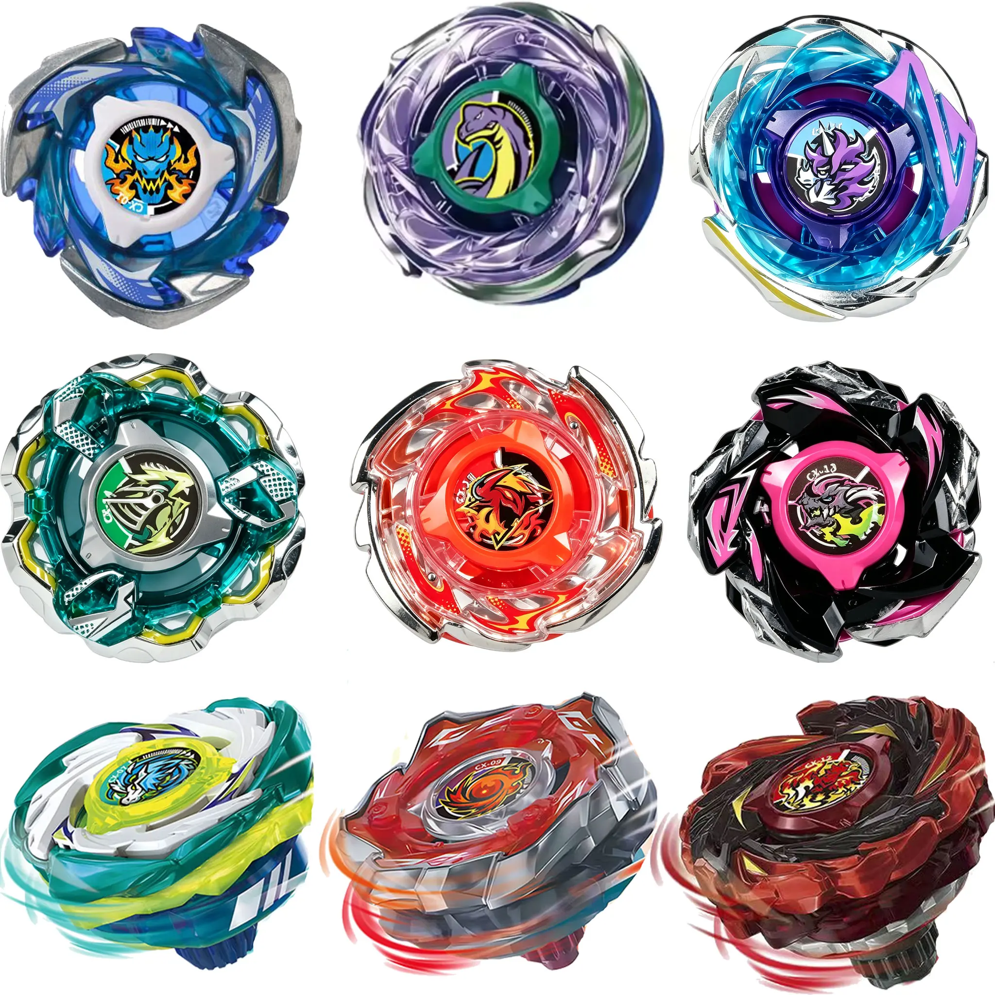 Spinning Top Battling Toys CX-13 Bahamutblitz BK1-50I CX-18-1 Brachio Whip CX15 RagnaRage FE4-55Y CX01 CX06 CX05 CX07 Gyro Toy