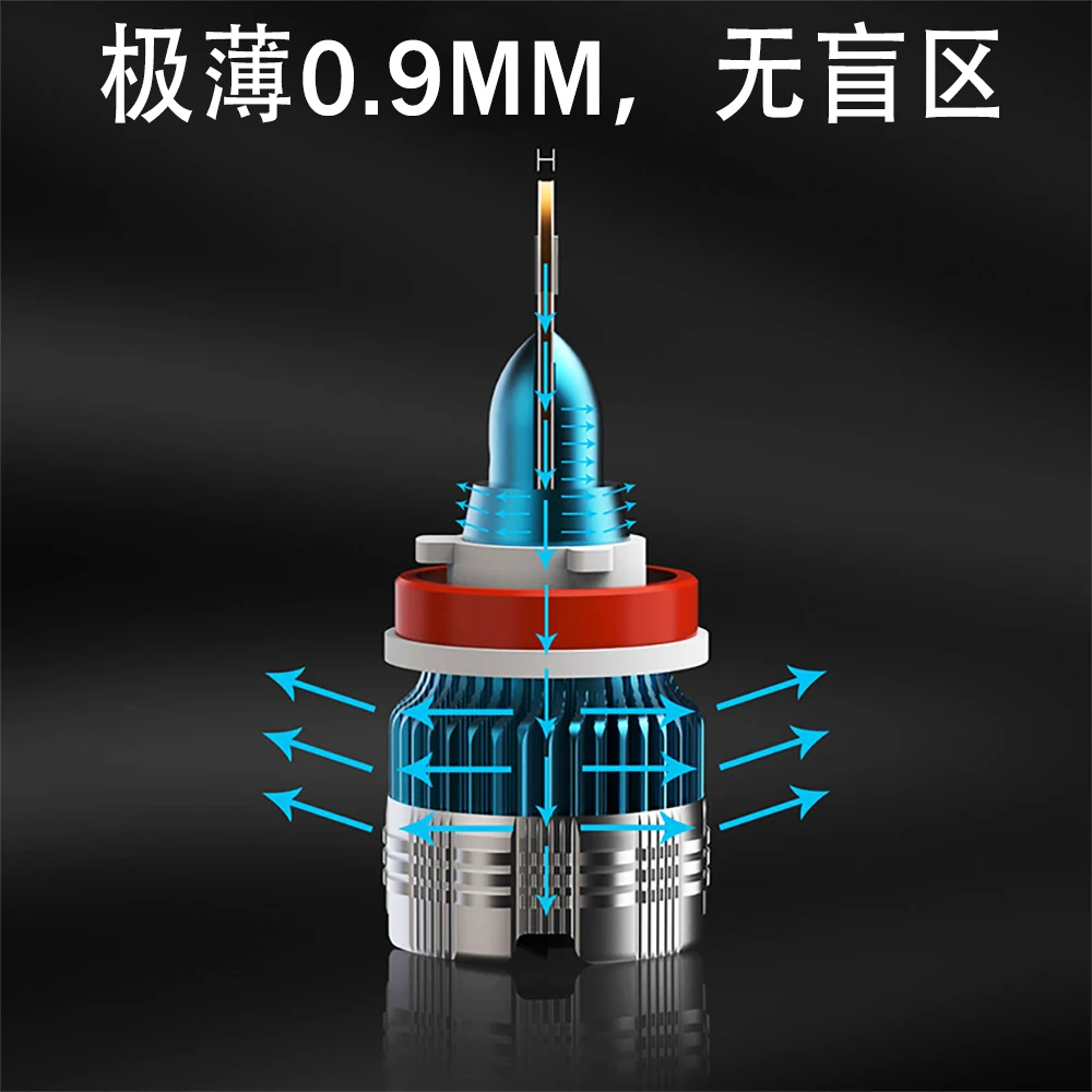 HL Mini2 LED Headlight H4 H7 H11 6000K 60W 6000lm Millimeter LED Headlight Bulb Automotive Fog Light for Moto off-road use