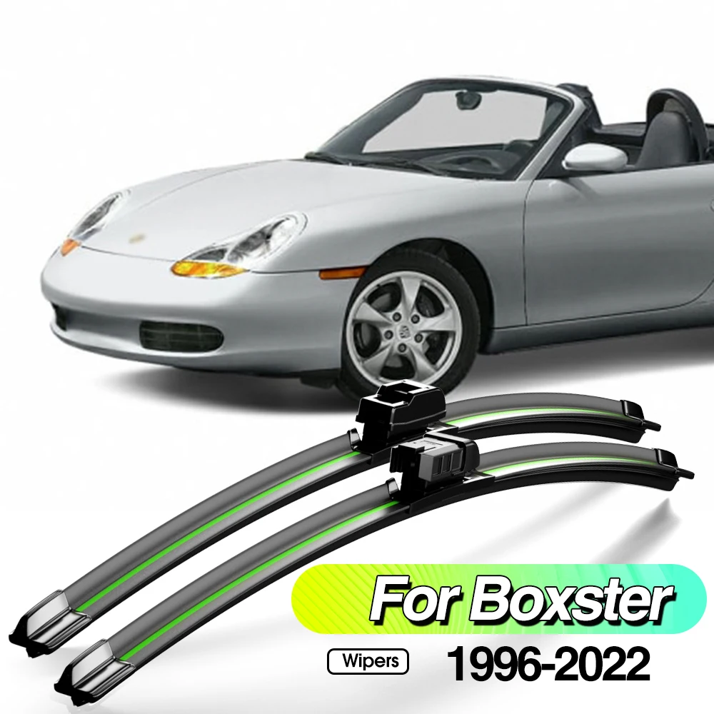 

For Porsche Boxster 986 987 981 982 1996-2022 2pcs Front Windshield Wiper Blades Windscreen Window Accessories 2012 2015 2016