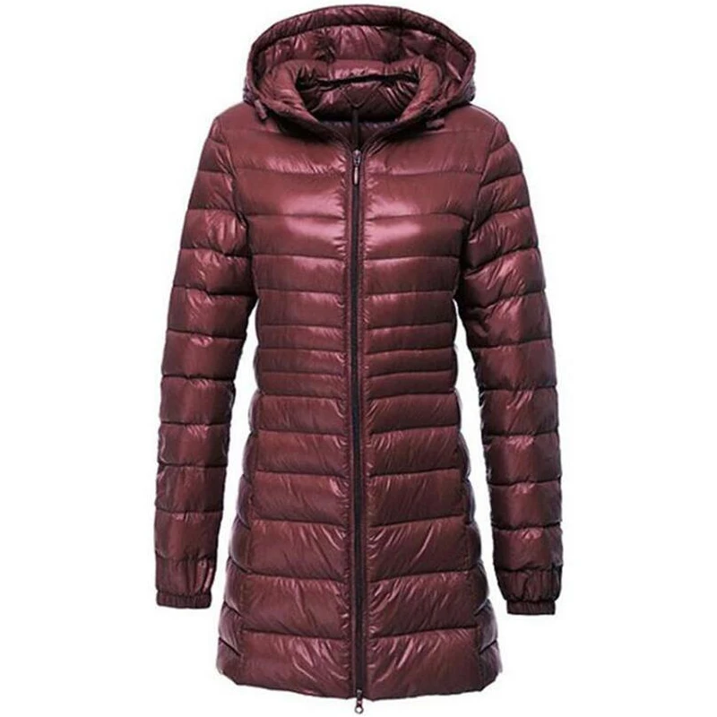 

Winter Jacket Women New Arrival Hooded Parka Lightweight Down Long Jackets Chaqueta Mujer Autumn Coats Plus Size 6XL 7XL Clothes