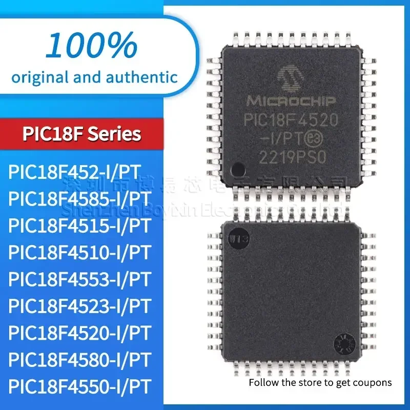 

PIC18F4585 PIC18F4515 PIC18F4510 PIC18F4553 PIC18F4523 PIC18F4520 PIC18F452 PIC18F4580 PIC18F4550-I/PT black plastic shell