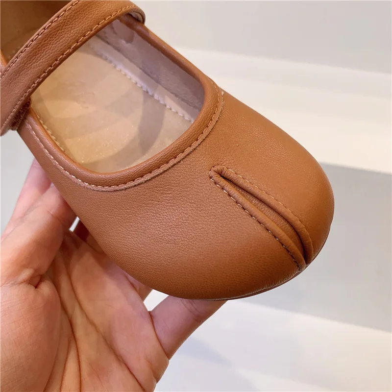 Toddler Leather Shoes For Girls Korea Solid Girls Shoes Autumn Princess Soft Sole Girls Shoes