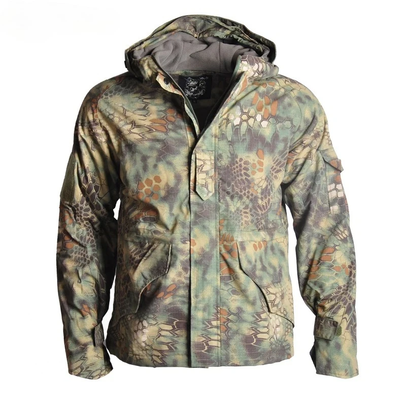 

Мужская тактическая куртка G8: водонепроницаемая теплая куртка с капюшоном для походов и охоты с камуфляжной и флисовой подкладкой