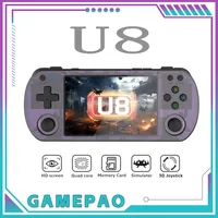 U8 Retro Handheld Video Game Console Linux System 4.0 Inch IPS Screen R36s Pro Portable Pocket Video Player 64GB Games