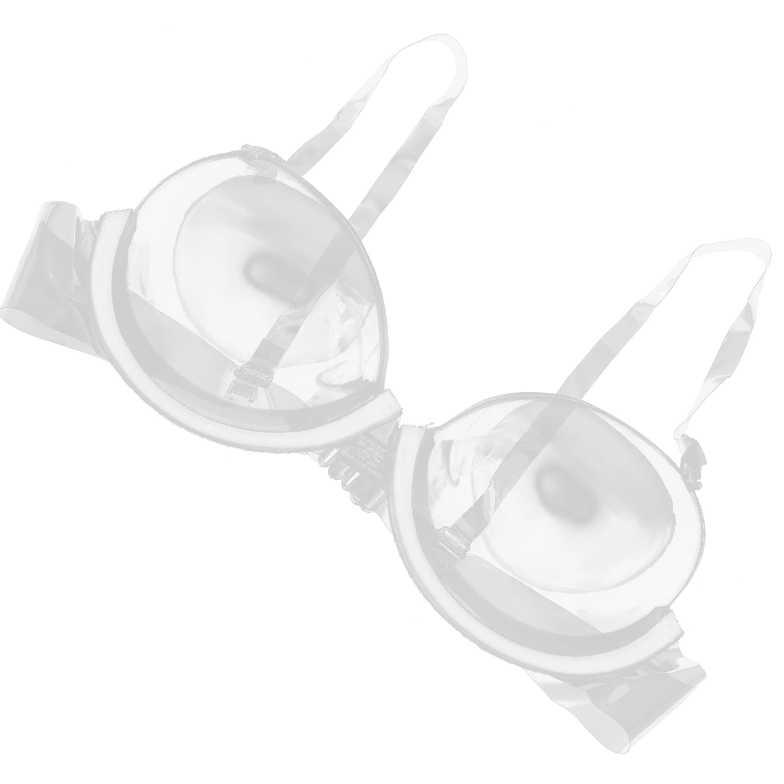 Reggiseno invisibile Reggiseni monouso trasparenti Comodo viaggio Spalline trasparenti regolabili Lingerie da donna 3 4 tazze Chiusura posteriore