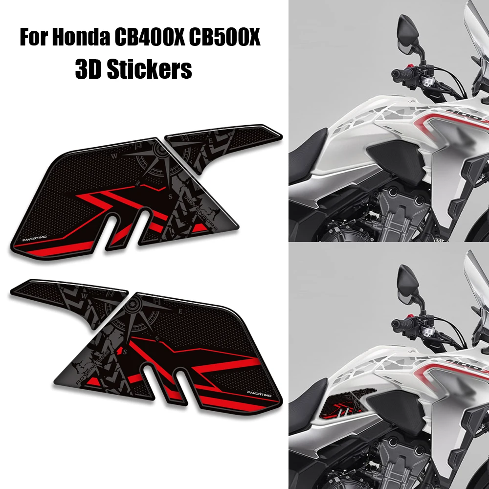 

Motorcycle Tank Pad Side Grips Gas Fuel Oil Kit Knee Stickers Decals Protector For Honda CB400X CB500X CB 400 500 CB400 CB500 X