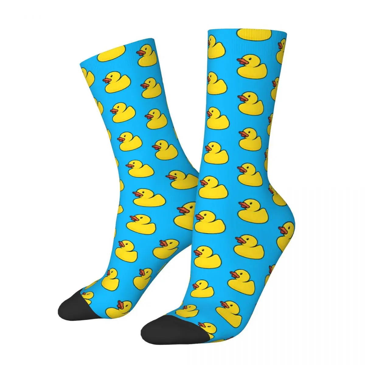 Rubber Duck Socks Male Mens Women Winter Stockings Printed