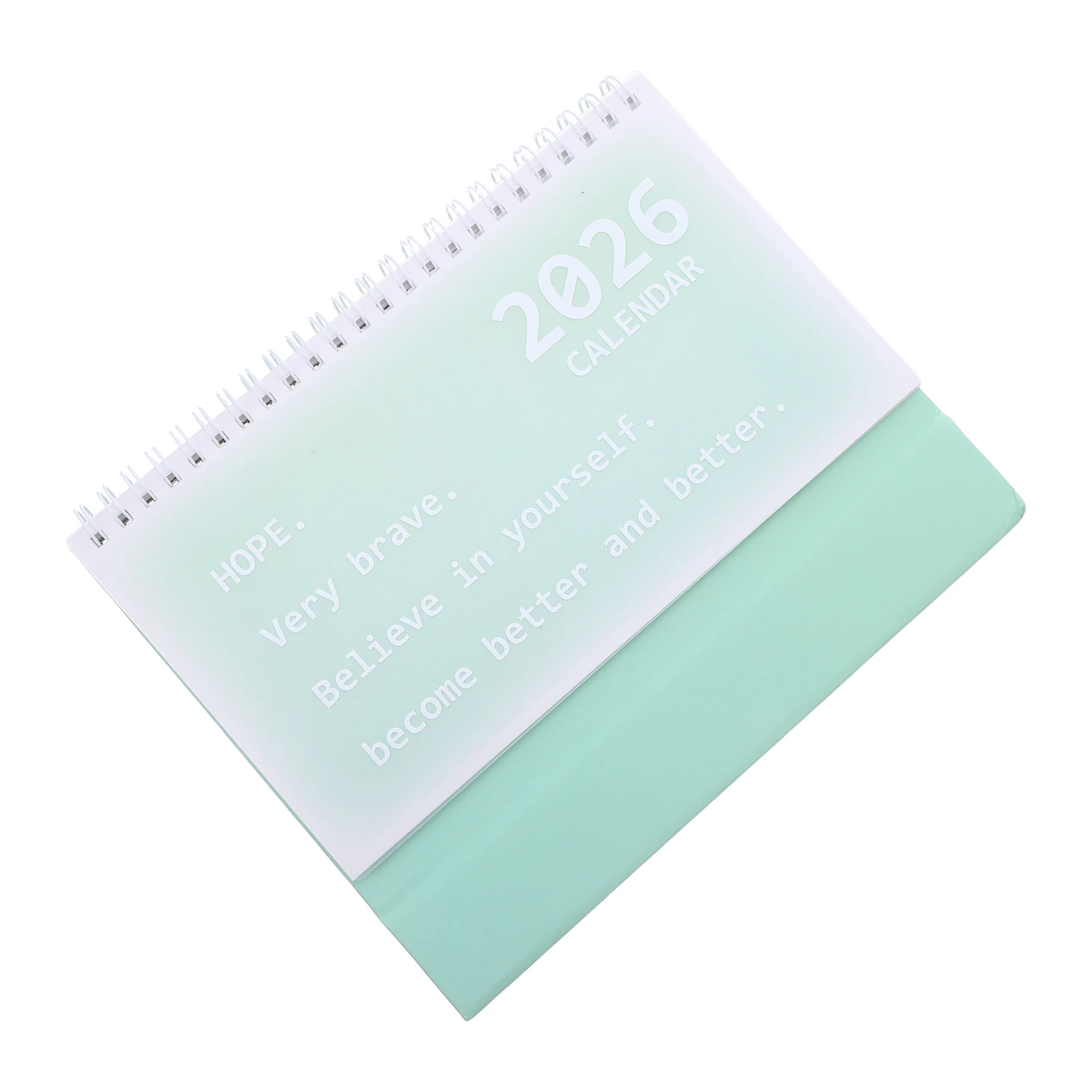 

2pcs Coil Desk Calendar 2026 Sturdy Spiral Binding Elegant Yearly Planner Freestanding Monthly Calendar For Office Home Study