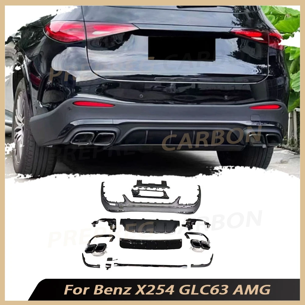 

Комплекты обвесов из АБС-пластика для Mercedes-Benz X254 GLC260 GLC300L SUV GLC63 AMG 2023-2024: задний бампер, диффузор, насадки на выхлопную трубу, автомобильные аксессуары