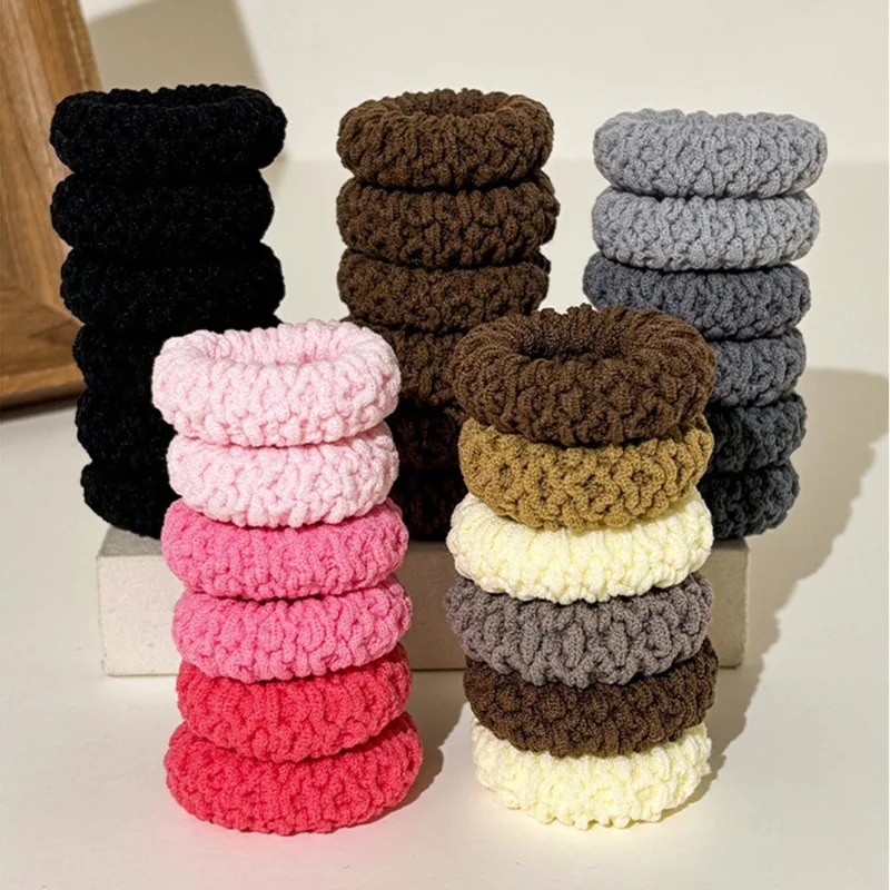 6Pcs/Set Women Hair Scrunchies Girls Elastic Hair Bands Children Headbands Hair Gum Tie Hair Accessories Party Birthday Gifts - 4