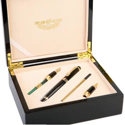 1 set Hero 1111 Iraurita Fountain Pen Rollerball/Calligraphy Pens High End Unique Pens Wooden Box Office Gift Free Shipping