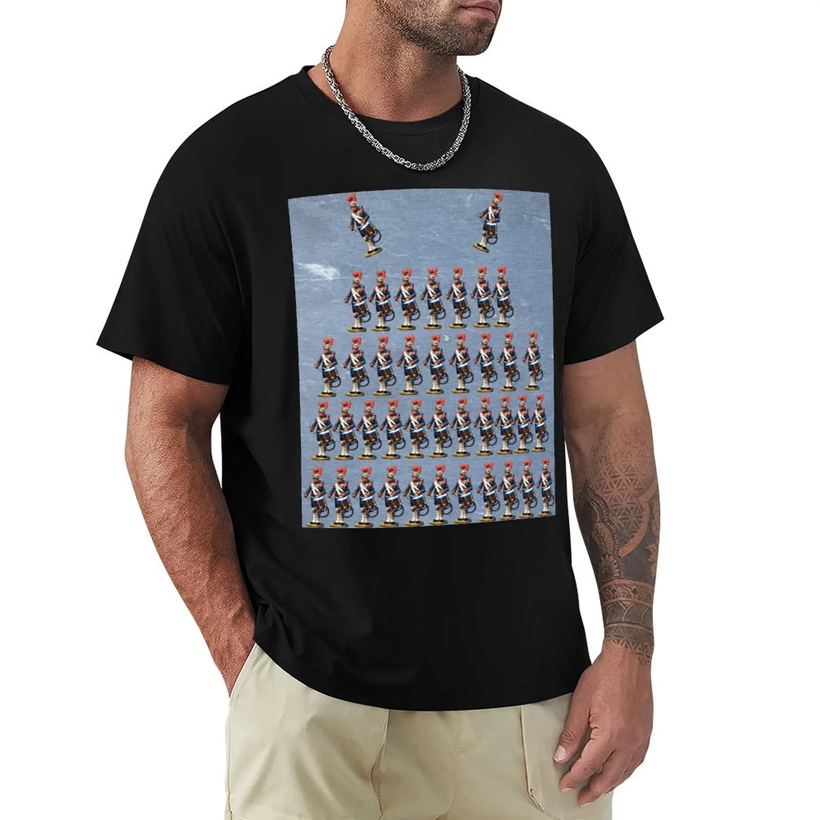 The French army in the Napoleonic period T-Shirt Lightweight Gym Training T-Shirt