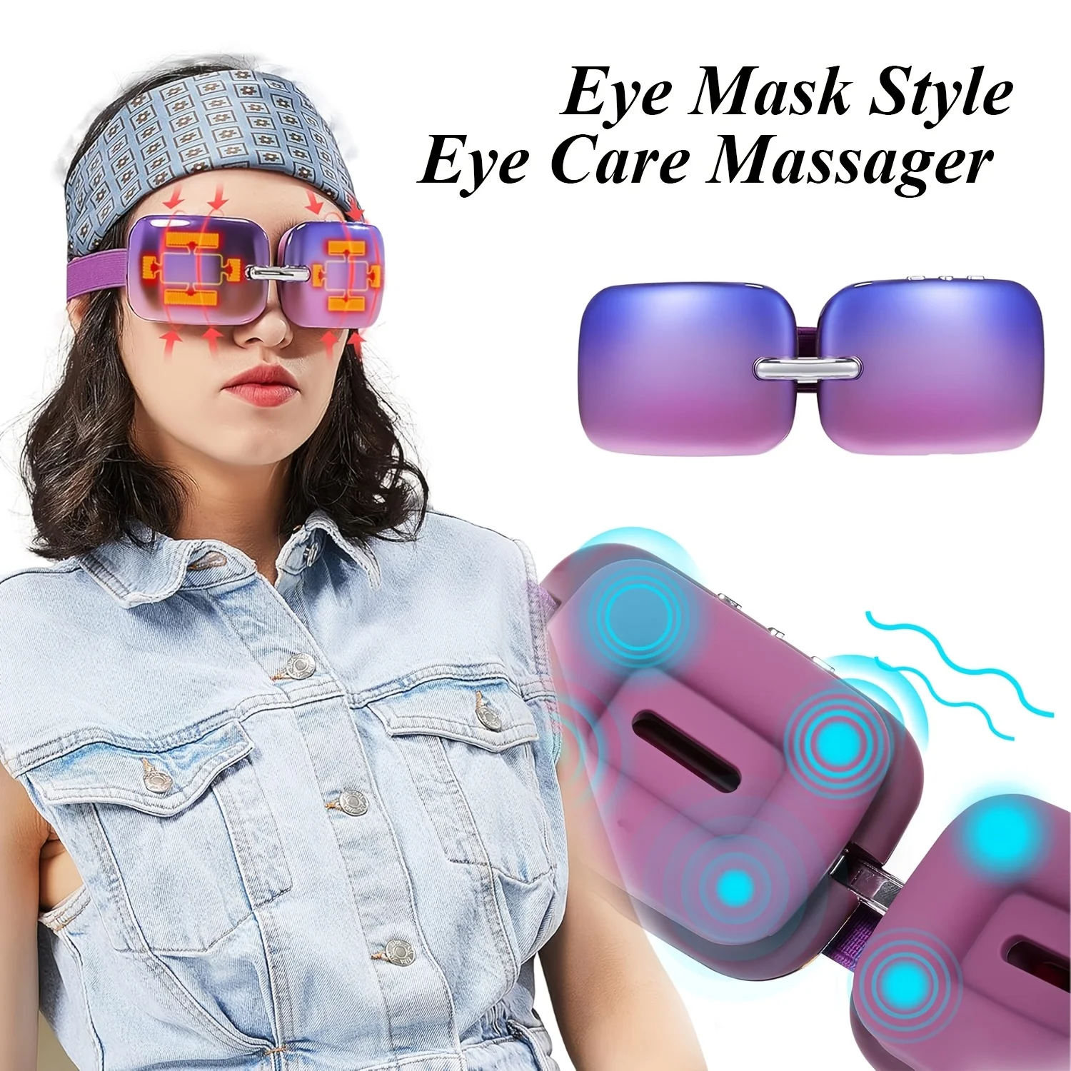 

New E10 Eye Massager Smart Mini Eye Mask Hot Compress Vibration Eye Acupoint Massage Device