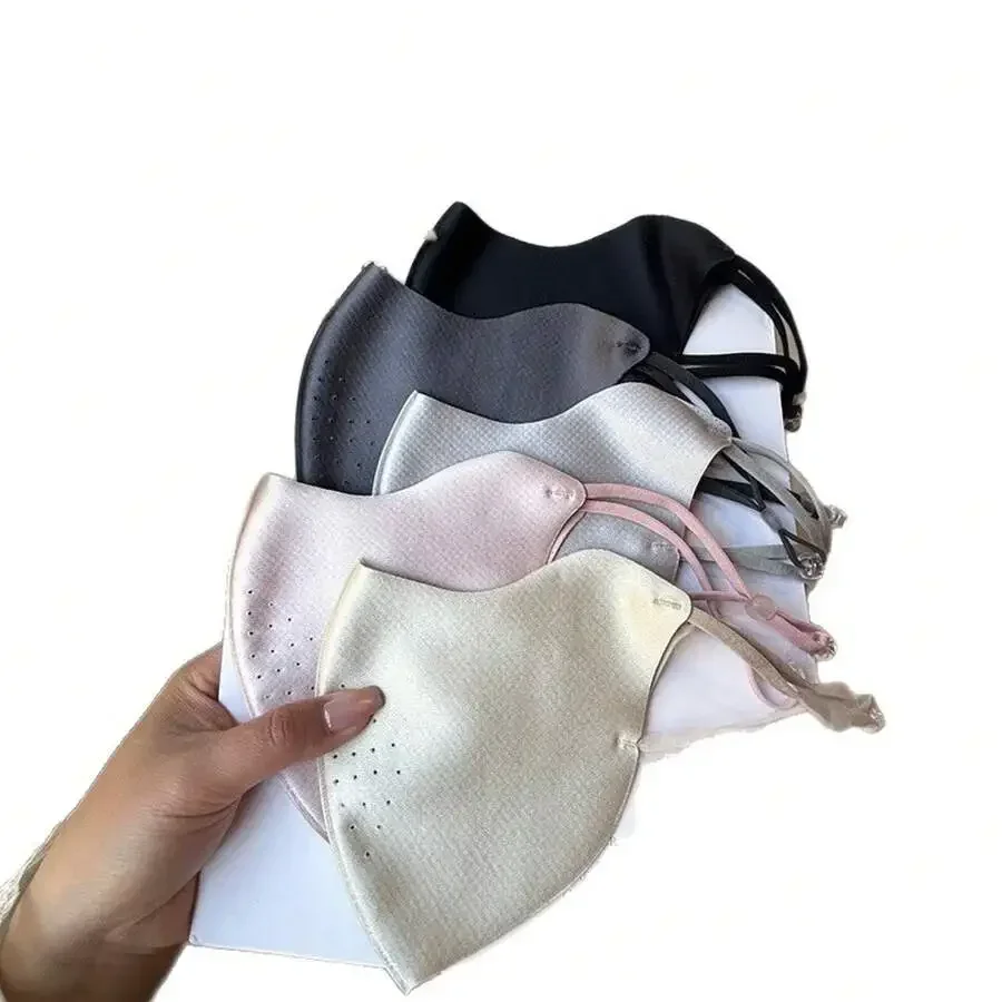 

Silky Satin Sun Protection Face Mask UV Blocking Breathable Face Slimming Mask