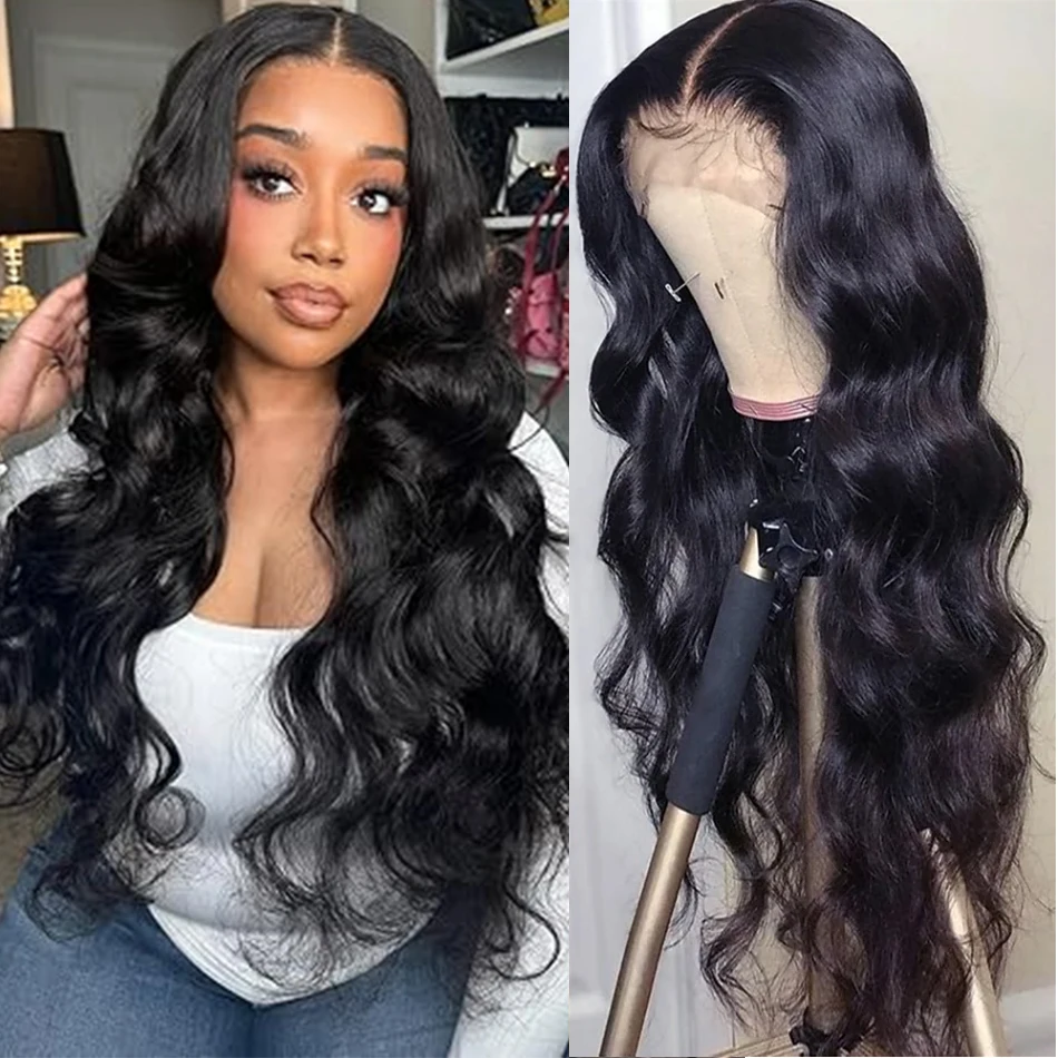 

Wear and Go Glueless Wigs Human Hair 180% Density Body Wave Lace Front Wigs Human Hair Pre Cut 13x4 4x4 HD Lace Closure Wigs