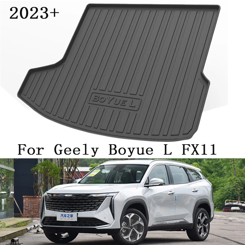 

For Geely Boyue L FX11 2024 2023 Car Styling Rear Trunk Liner Cargo Boot TPO Trunk Mat Floor Tray Mud Kick CarpetAccessories