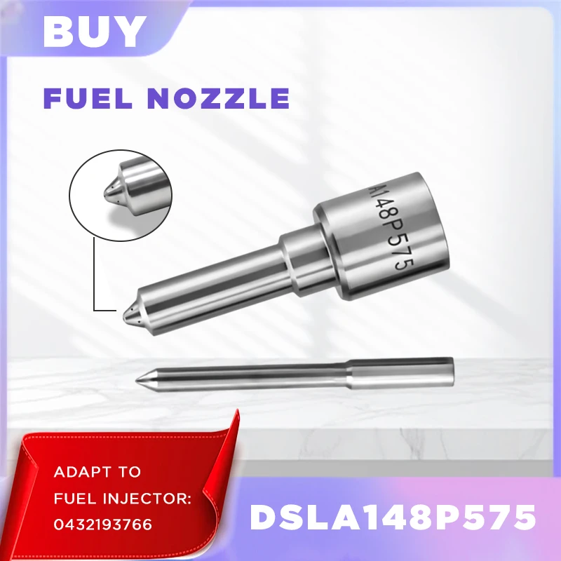 White Needle DSLA148P575 High Accuracy Flat Head Nozzle Fuel Injection Control Compatible With 0432193766 Injector Model XJ1024