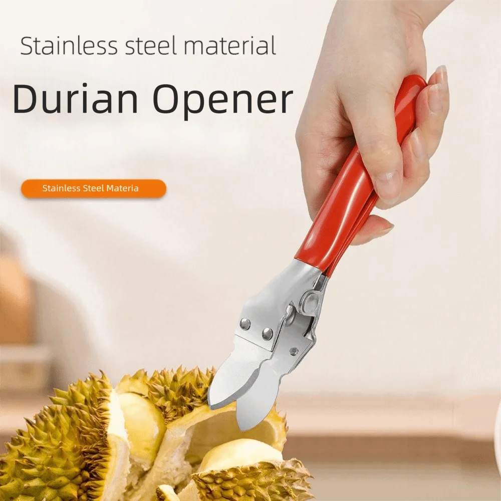 Stainless Steel Durian Opener Easily Opening Effort-saving Durian Shell Opener Manual Operation Long-Lasting Fruit Splitter
