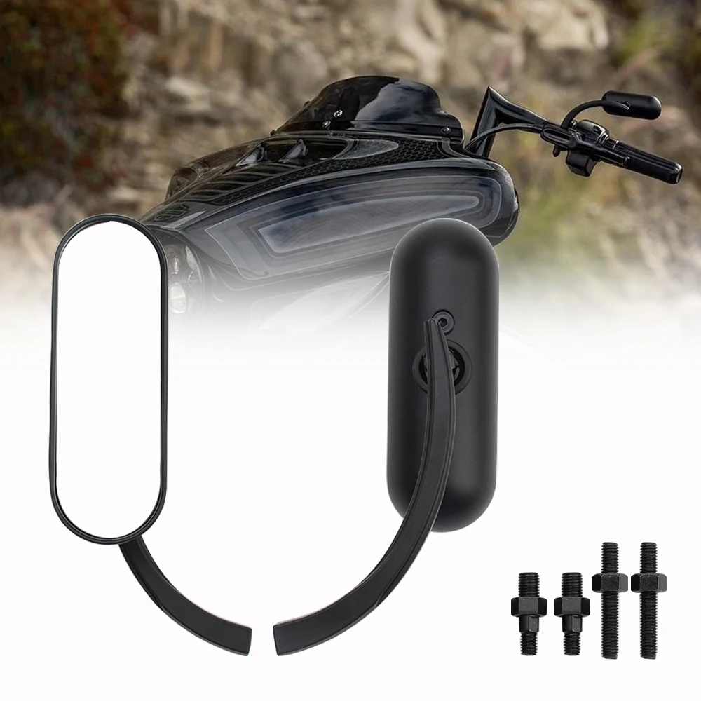 

Motorcycle Rearview Mirror Motorcycle Universal Accessories Small Oval Rearview Mirror 360 ° Rotatable Adjustment