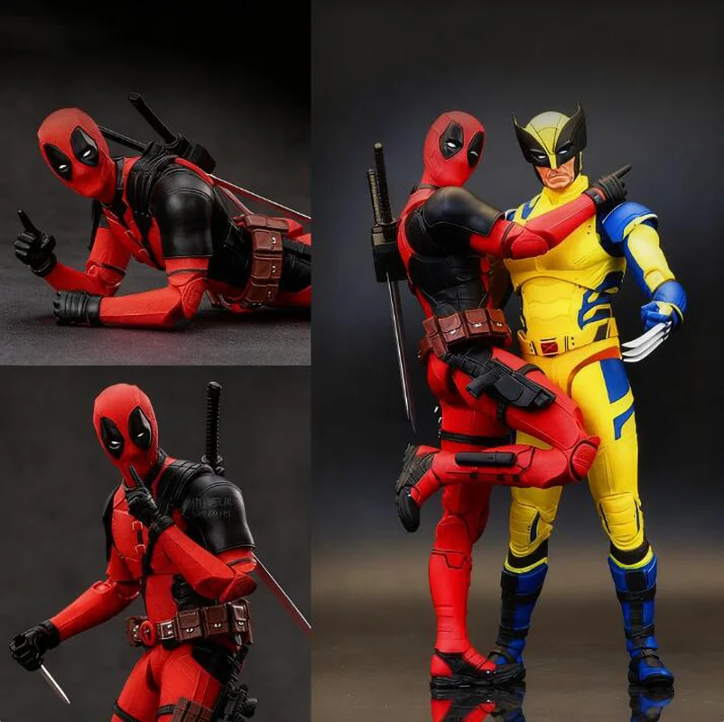 Zd Toys Film 1:10 Deadpool & Wolverine Action Figures Deadpool Boxed Wolverine Collection Adult Action Figures Kids Toy