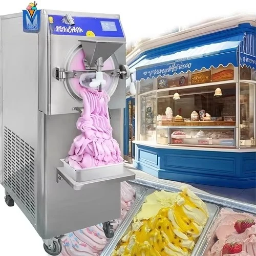

Mvckyi 5 Program 48L/H Natural Italian Ice Cream Maker Batch Freezer Gelato Commercial Artisan Hard Ice Cream Machine For Sale