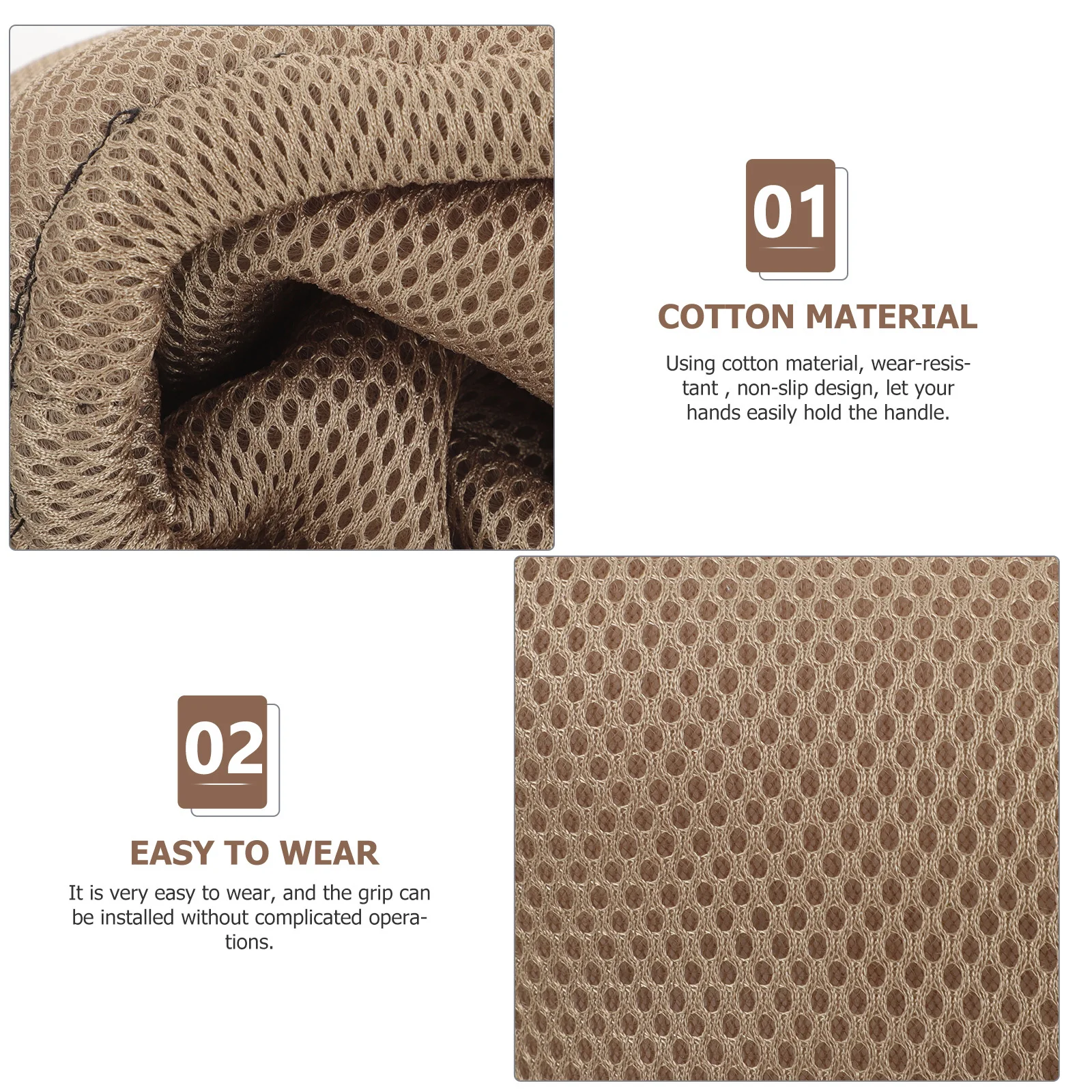 

1 Crutch Handles Replacement Non-Slip Padded Cushion For Underarm Walking Sticks Durable Handle Grip Support Mat