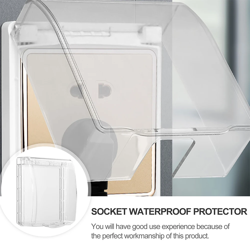 

3pcs Waterproof Outlet Cover Outdoor Plug Protector Anti Splash Anti Fog Wall Panel Weatherproof for Home