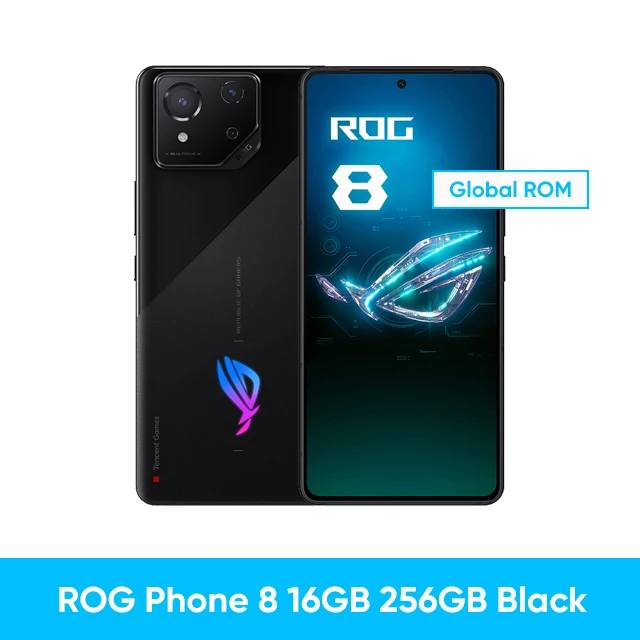 美品 rog phone 8 pro グローバル版 16GB/512GB ASUS ROG Phone 8 Pro 5G (GSM) 512GB 16GB RAM Android 14 - AI2401_D