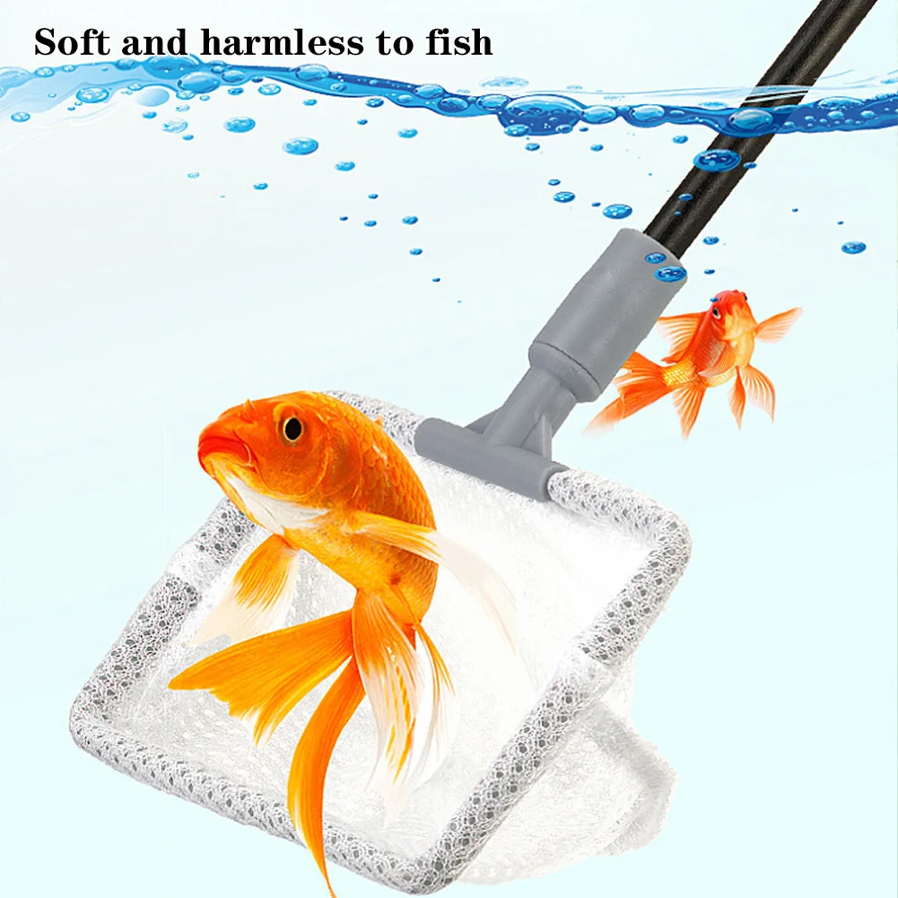 Fish Tank Cleaning Kit Multipurpose Aquarium Cleaning Tool Kit With Flat Brush Algae Scraper Right Angle Brush Long Handle