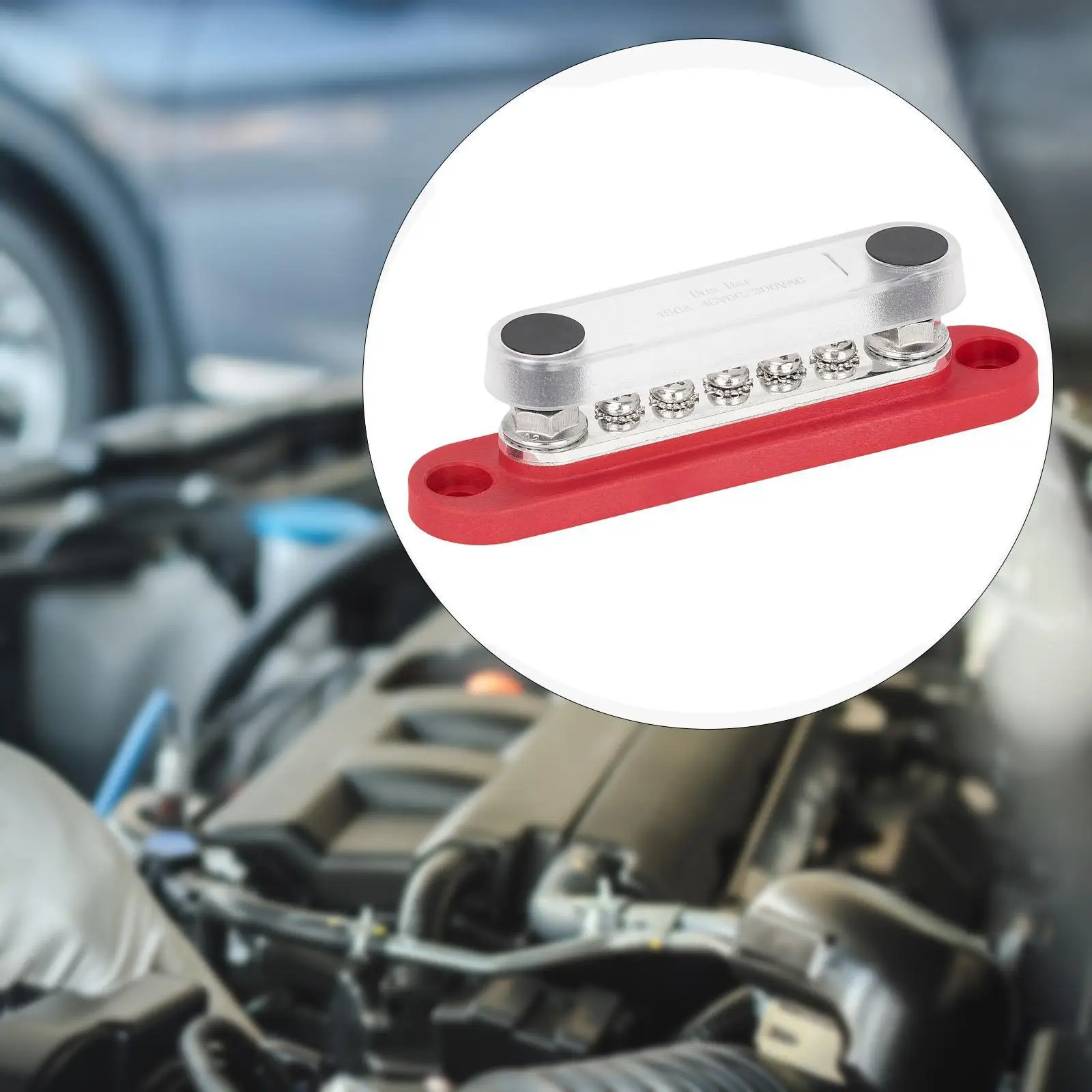 

Блок распределения питания 150 А, многофункциональная медная шина 48 В с 2 клеммными шпильками M6 для автомобильного автофургона