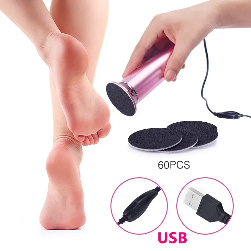 Electric Pedicure Foot Care Tool Files Pedicure Callus Remover USB Cable Sawing File For Feet Dead Skin Callus Peel Remover