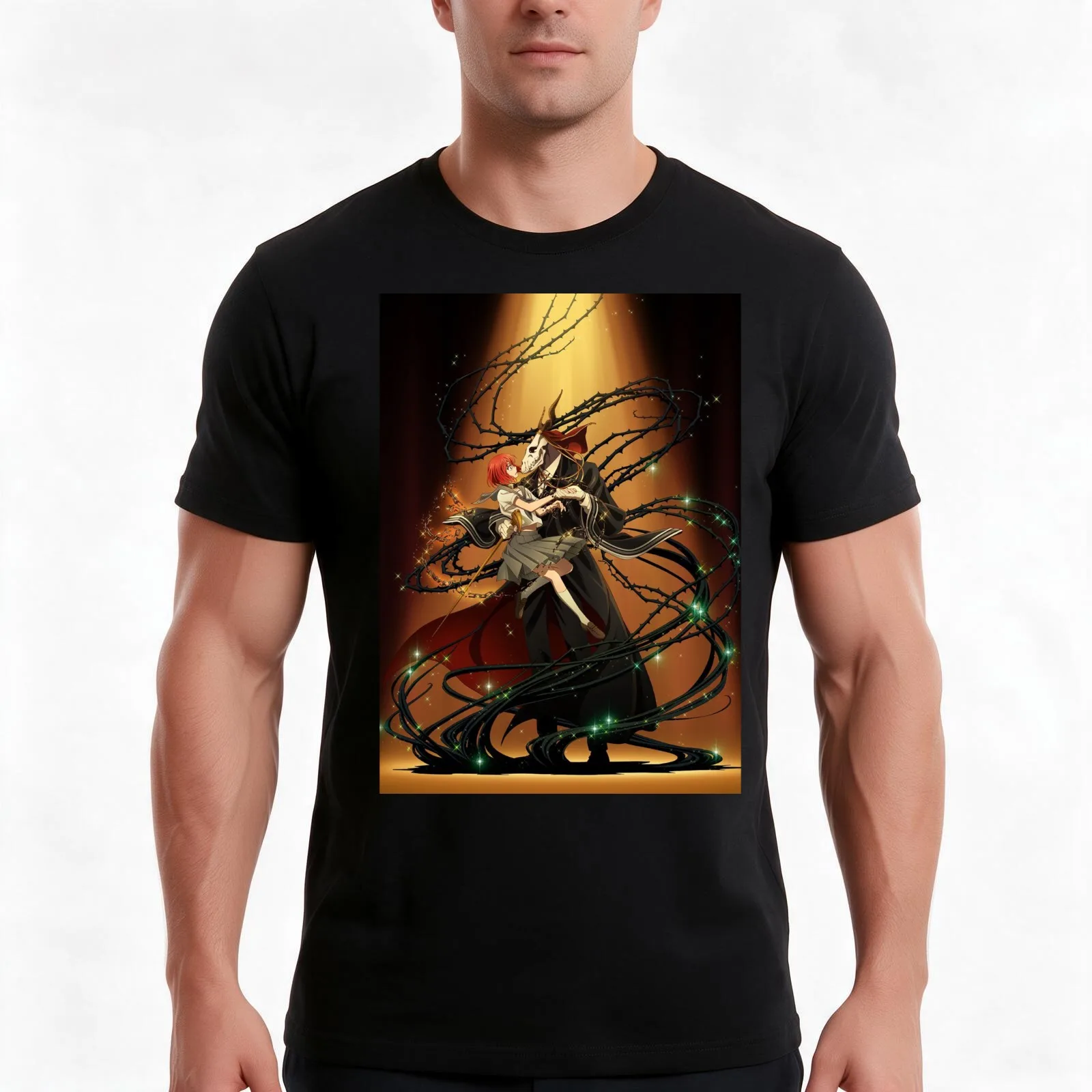 The Ancient Magus Bride T-Shirt Summer Casual Cotton Tee Oversized Streetwear Tops Vintage Graphic Print Unisex Men Women