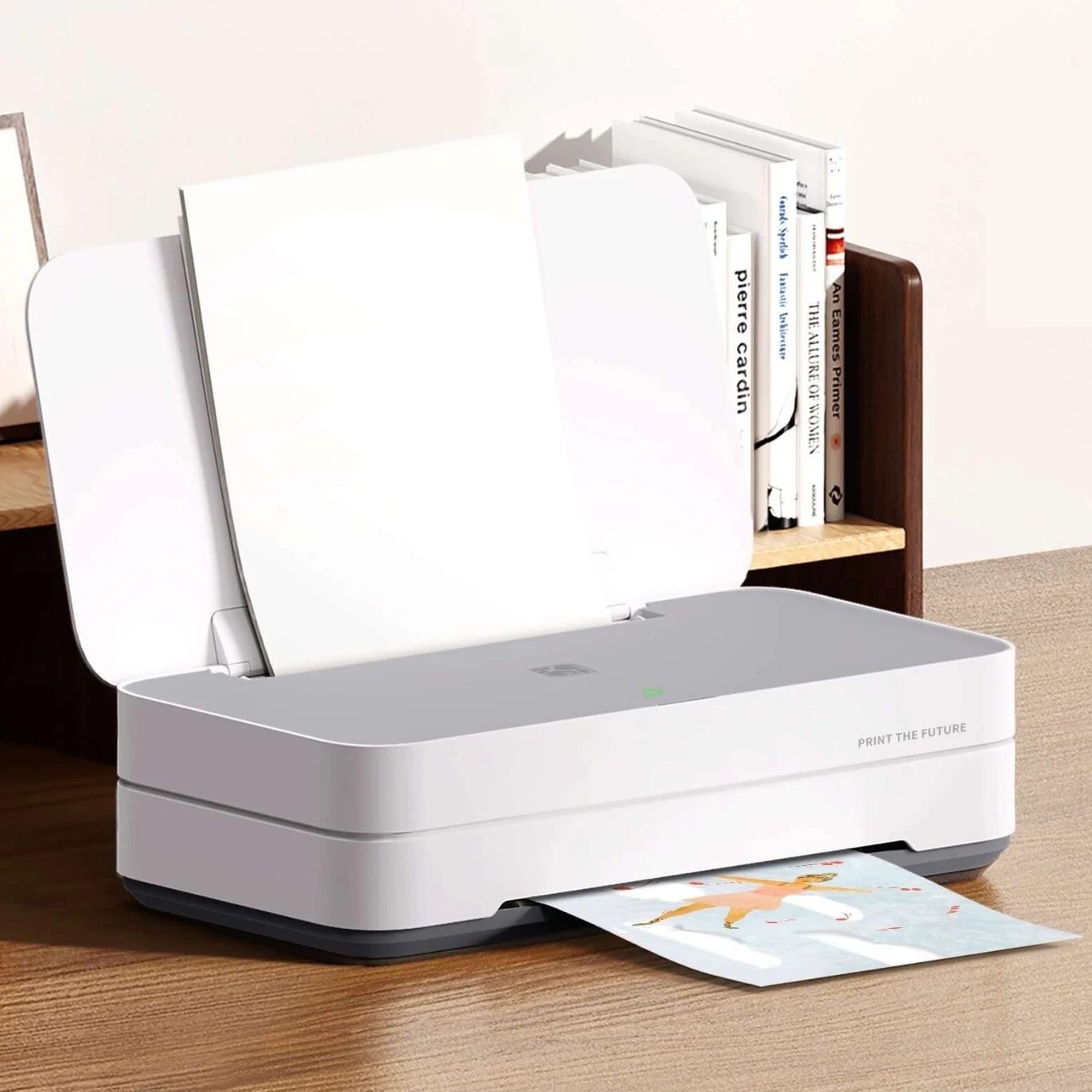 V1 Mini Portable Printer Portable Inkjet Color  Wireless Mobile Printing Capability A4 Paper Printer