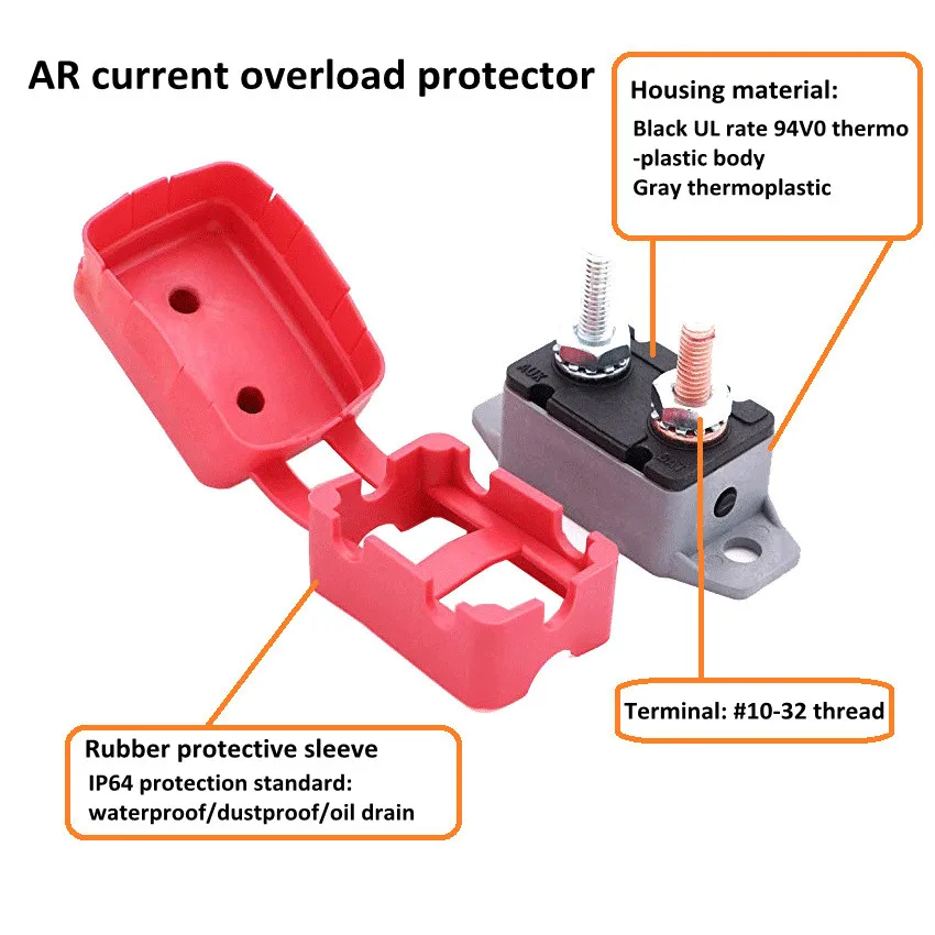 12V przerywacz i pokrywa podwójna bateria bezpiecznik automatyczny Reset samochodu zabezpieczenie nadprądowe Protector zabezpieczenie przed